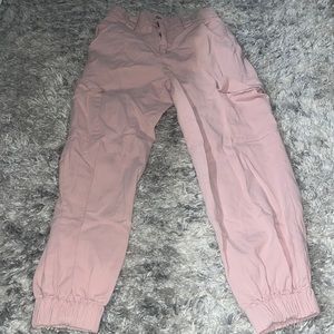 Baby pink cargo pants